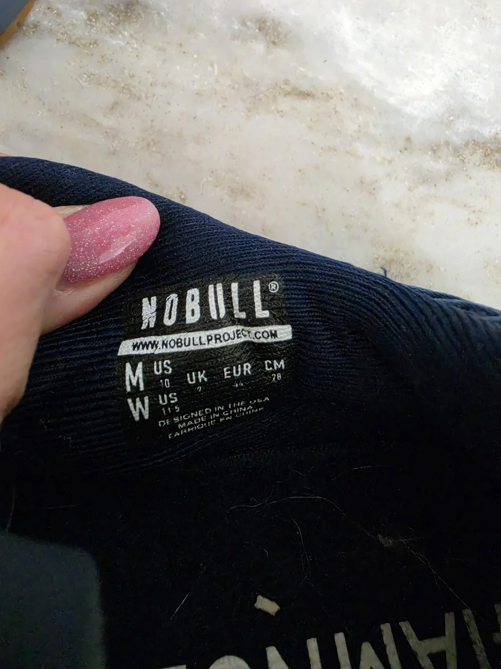 NOBULL Mesh Trainer Womens 11.5 Mens 10 Navy Pink Cross Training Shoes